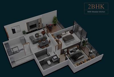 Image of 1297 Sq.ft 2 BHK Apartment / Flat for sale in Kothrud, Pune for Rs. 18500000