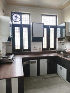 Kitchen Image of 700 Sq.ft 1 BHK Builder Floor for rent in Vaishali Nagar Jaipur for Rs. 18000