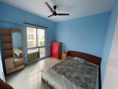 Bedroom Image of 1100 Sq.ft 3 BHK Apartment / Flat for rent in Shapoorji Pallonji Shukhobrishti, New Town Kolkata for Rs. 28000