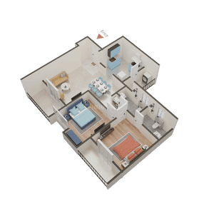 Image of 1320 Sq.ft 3 BHK Apartment / Flat for sale in Basil Mondale, Mundhwa, Pune for Rs. 9000000