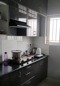 Kitchen Image of 850 Sq.ft 1 BHK Apartment / Flat for rent in Thanisandra Bengaluru for Rs. 25000