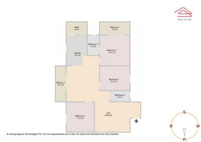 Image of 1575 Sq.ft 3 BHK Apartment / Flat for sale in SJ Pinnacle by SJ CONSTRUCTIONS, Varthur, Bengaluru for Rs. 13600000