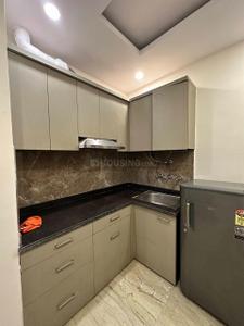 Kitchen Image of 450 Sq.ft 1 BHK Builder Floor for rent in Ramesh Nagar New Delhi for Rs. 25000