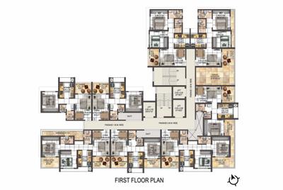 Image of 683 Sq.ft 1 BHK Apartment / Flat for sale in Balaji Krishna, Thakurli, Thane for Rs. 4460000