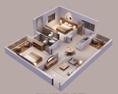 Image of 1000 Sq.ft 2 BHK Apartment / Flat for sale in Luxury Apartments, Tivim, Goa for Rs. 7200000