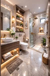 Bathroom Image of 958 Sq.ft 2 BHK Apartment / Flat for sale in Mahim Mumbai for Rs. 40000000