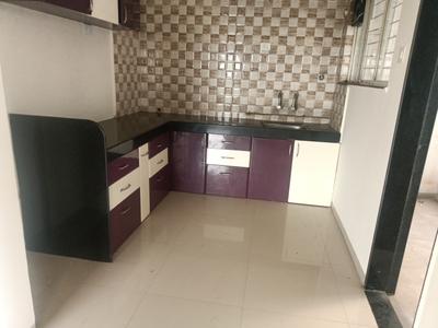 Kitchen Image of 950 Sq.ft 1 BHK Apartment / Flat for rent in Nirman Silver Mist, Lohegaon Pune for Rs. 26000