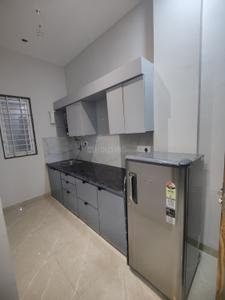 Kitchen Image of 1000 Sq.ft 1 BHK Independent House for rent in Mahalakshmi Nagar Indore for Rs. 20000