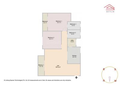 Image of 1274 Sq.ft 2 BHK Apartment / Flat for sale in Chikkakannalli, Bengaluru for Rs. 17600000