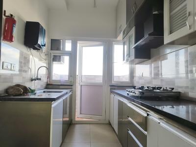 Kitchen Image of 980 Sq.ft 2 BHK Apartment / Flat for rent in Prestige Jindal City, Anchepalya Bengaluru for Rs. 42000