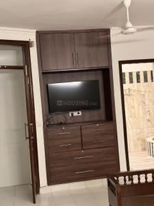 Bedroom Image of 1500 Sq.ft 1 BHK Builder Floor for rent in Hauz Khas New Delhi for Rs. 60000