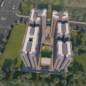 Image of 1260 Sq.ft 2 BHK Apartment / Flat for sale in Dindoli, Surat for Rs. 3340000