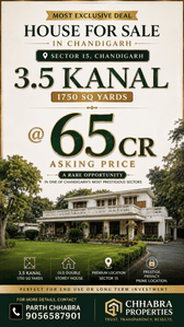 Image of 15600 Sq.ft 11 BHK Independent House for sale in Sector 15, Chandigarh for Rs. 650000000