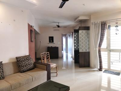 Living Room Image of 1500 Sq.ft 3 BHK Apartment / Flat for rent in Sky world Dreams, Kothrud Pune for Rs. 52000