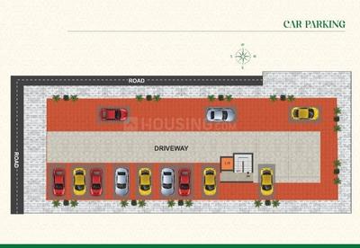 Floor Plan Image of 1260 Sq.ft 3 BHK Apartment / Flat for sale in Madipakkam Chennai for Rs. 11500000