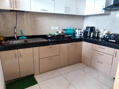 Kitchen Image of 1099 Sq.ft 2 BHK Apartment / Flat for rent in Rishita Manhattan, Gomti Nagar Extension Lucknow for Rs. 35000