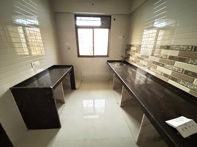 Kitchen Image of 680 Sq.ft 1 BHK Apartment / Flat for rent in Om Swayambhu Siddhivinayak Balaji Annex, Thakurli Thane for Rs. 15000