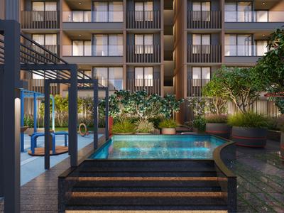 Image of 2070 Sq.ft 3 BHK Apartment / Flat for sale in Sargasan, Gandhinagar for Rs. 8600000