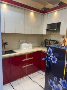 Kitchen Image of 460 Sq.ft 2 BHK Apartment / Flat for rent in Green Valley Livings, Dwarka Mor New Delhi for Rs. 20000