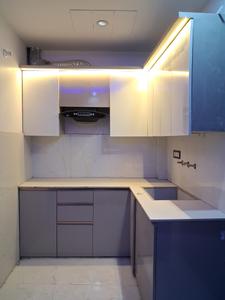 Kitchen Image of 420 Sq.ft 1 BHK Builder Floor for sale in Happy Homes, Hastsal New Delhi for Rs. 2150000