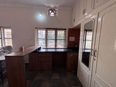 Kitchen Image of 600 Sq.ft 1 RK Builder Floor for rent in HSR Layout Bengaluru for Rs. 31000