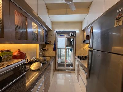 Kitchen Image of 600 Sq.ft 1 BHK Apartment / Flat for rent in Kasarvadavali Thane for Rs. 32000