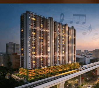 Image of 1243 Sq.ft 3 BHK Apartment / Flat for sale in Kings County, Wakad, Pune for Rs. 14000000