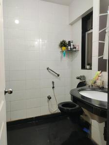 Common Bathroom Image of 1550 Sq.ft 3 BHK Apartment / Flat for sale in Samarth Aangan, Andheri West Mumbai for Rs. 55000000