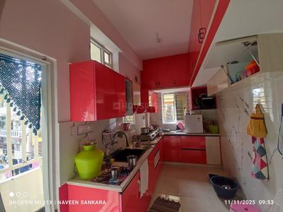 Kitchen Image of 1100 Sq.ft 2 BHK Builder Floor for rent in Nandini Layout Bengaluru for Rs. 25000