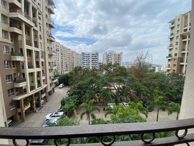 Balcony Image of 1100 Sq.ft 2 BHK Apartment / Flat for sale in Nyati Elan, Wagholi Pune for Rs. 7300000