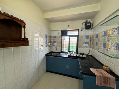 Kitchen Image of 550 Sq.ft 1 BHK Apartment / Flat for rent in Puraniks Rumah Bali, Thane West Thane for Rs. 17503