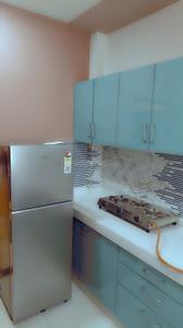 Kitchen Image of 1200 Sq.ft 2 BHK Builder Floor for rent in Malviya Nagar Jaipur for Rs. 52000