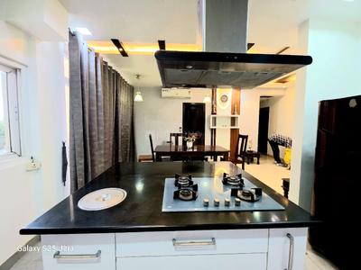 Kitchen Image of 1900 Sq.ft 3.5 BHK Apartment / Flat for rent in Shalimar Grand, Butler Colony Lucknow for Rs. 53000
