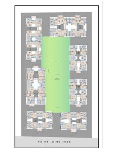 Image of 1278 Sq.ft 2 BHK Apartment / Flat for sale in Vesu, Surat for Rs. 6581700