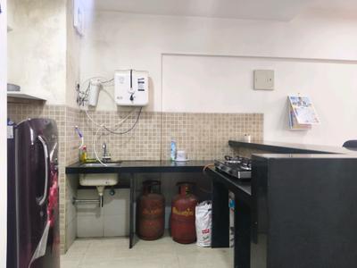 Kitchen Image of 500 Sq.ft 1 BHK Apartment / Flat for rent in Lodha Belmondo, Gahunje Pune for Rs. 35000