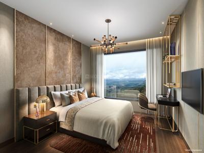 Bedroom Image of 860 Sq.ft 2 BHK Apartment / Flat for sale in T Bhimjyani The Verraton, Thane West Thane for Rs. 16500000