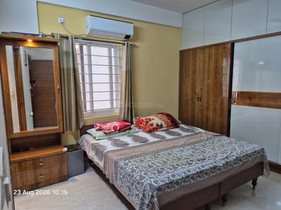 Bedroom Image of 1735 Sq.ft 3 BHK Apartment / Flat for rent in Crown Whistling Woods, Manchirevula Hyderabad for Rs. 60000