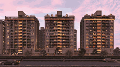 Image of 1930 Sq.ft 4 BHK Apartment / Flat for sale in Sheladia Artefino, Thaltej, Ahmedabad for Rs. 30000000