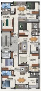 Image of 1435 Sq.ft 3 BHK Apartment / Flat for sale in Arumbakkam, Chennai for Rs. 14100000