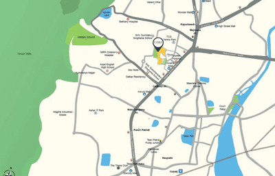 Image of 1070 Sq.ft 3 BHK Apartment / Flat for sale in Evara Heights, Thane West, Thane for Rs. 28400000