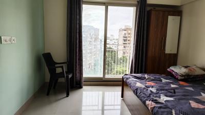 Bedroom Image of 650 Sq.ft 1 BHK Apartment / Flat for rent in Godrej Horizon, Mohammed Wadi Pune for Rs. 18000