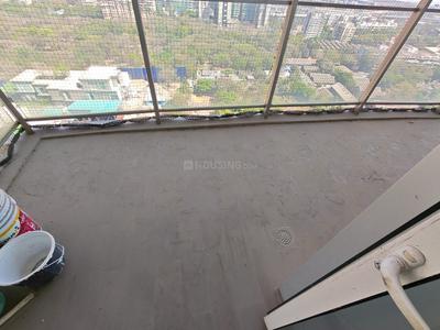 Balcony Image of 1851 Sq.ft 3 BHK Apartment / Flat for rent in Omkar Veda Exclusive, Parel Mumbai for Rs. 160000