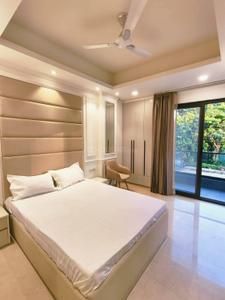 Bedroom Image of 650 Sq.ft 1 BHK Apartment / Flat for rent in Ramky Towers, Gachibowli Hyderabad for Rs. 14000