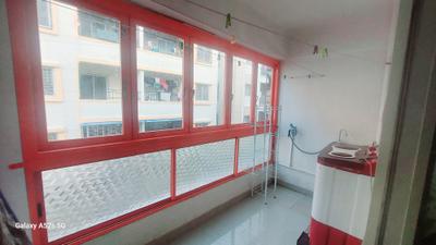 Balcony Image of 1033 Sq.ft 3 BHK Apartment / Flat for rent in Ashish Silver Oak Apartment, Manjari Budruk Pune for Rs. 23000