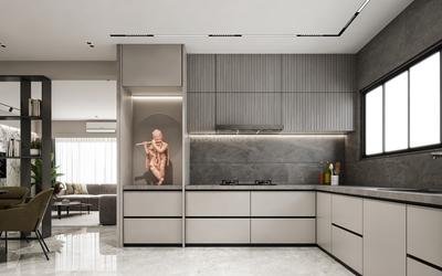 Kitchen Image of 1655 Sq.ft 3 BHK Apartment / Flat for sale in Vesu Surat for Rs. 7500000