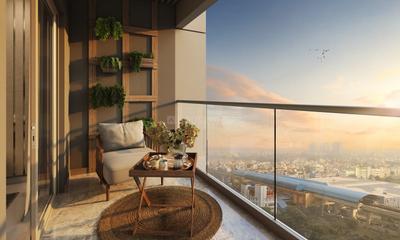Balcony Image of 1550 Sq.ft 3 BHK Apartment / Flat for sale in Mirania Evara, Santoshpur Kolkata for Rs. 25000000