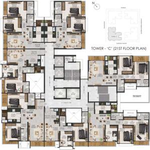 Image of 705 Sq.ft 2 BHK Apartment / Flat for sale in The Views By Adani Realty, Ghatkopar East, Mumbai for Rs. 19900000