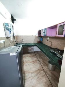 Kitchen Image of 550 Sq.ft 1 BHK Builder Floor for rent in Lajpat Nagar New Delhi for Rs. 26000