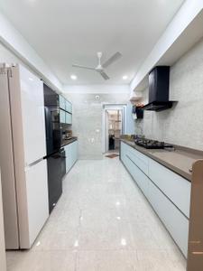 Kitchen Image of 2400 Sq.ft 4 BHK Apartment / Flat for rent in VHD Vicenza Highdeck II, Kalali Vadodara for Rs. 110000