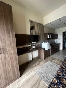 Kitchen Image of 440 Sq.ft 1 RK Studio for rent in Paramount Golfforeste Oak &amp; Pine, Surajpur Greater Noida for Rs. 15000